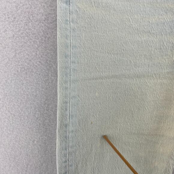 LEVIS Jeans Womens 25x28 Premium Denim Wedgie Straight Ankle Button Fly Blue - Picture 11 of 16